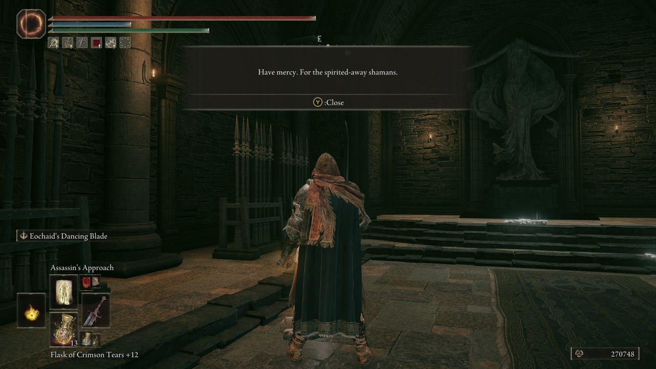 Elden Ring statue riddle - Spirited-away shamans