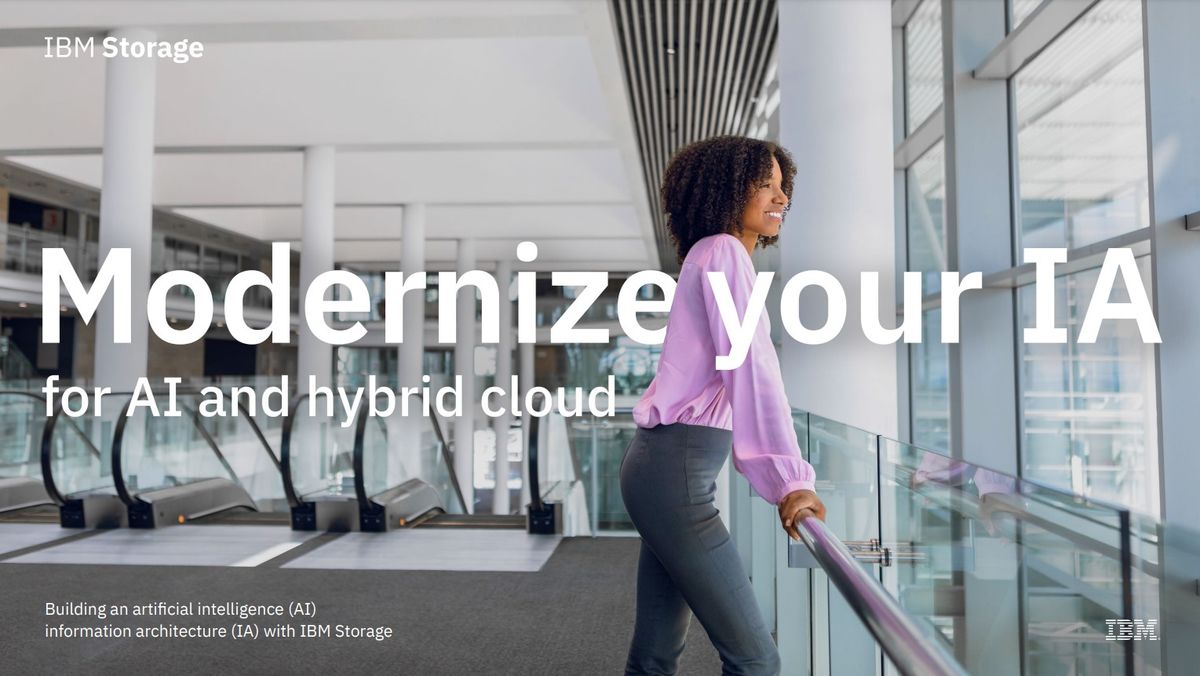 Whitepaper cover with image of a woman in pink shirt looking out of a window at the top of a set of escalators in an office building