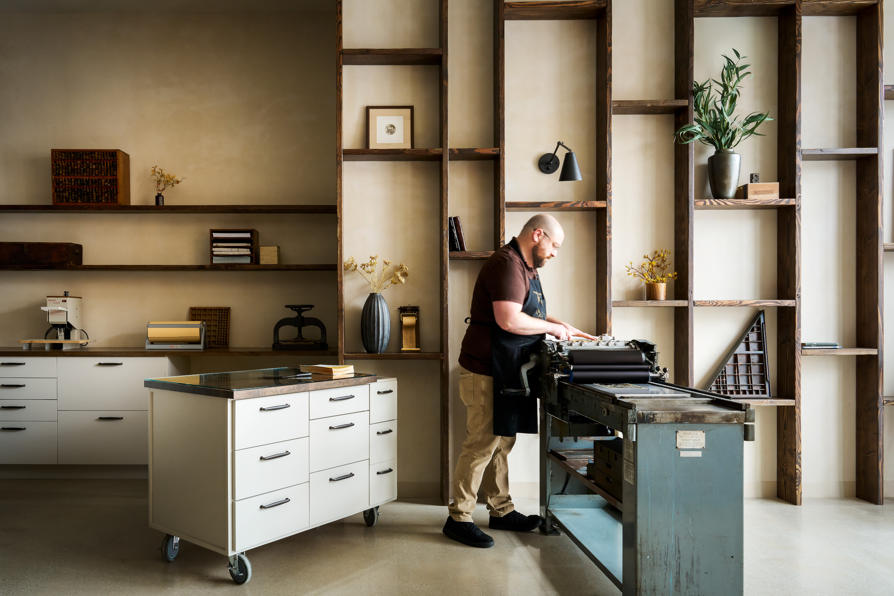 Double Trip Press, Chicago, by lieu architectural studio