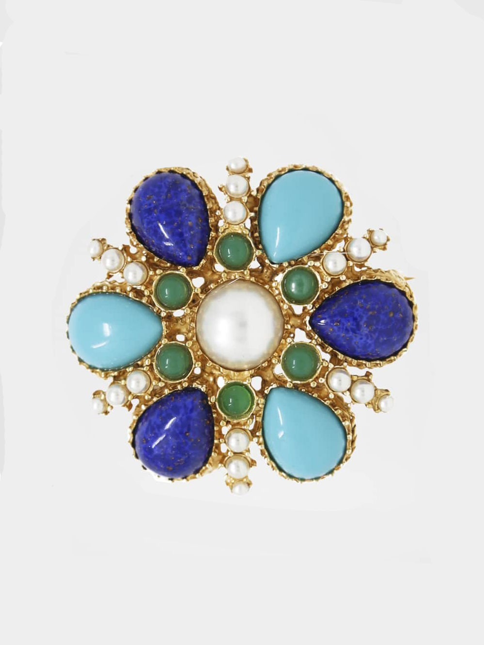 Multi-Stone Brooch