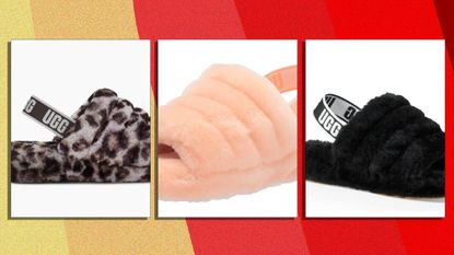 A selection of fluffy Ugg slippers