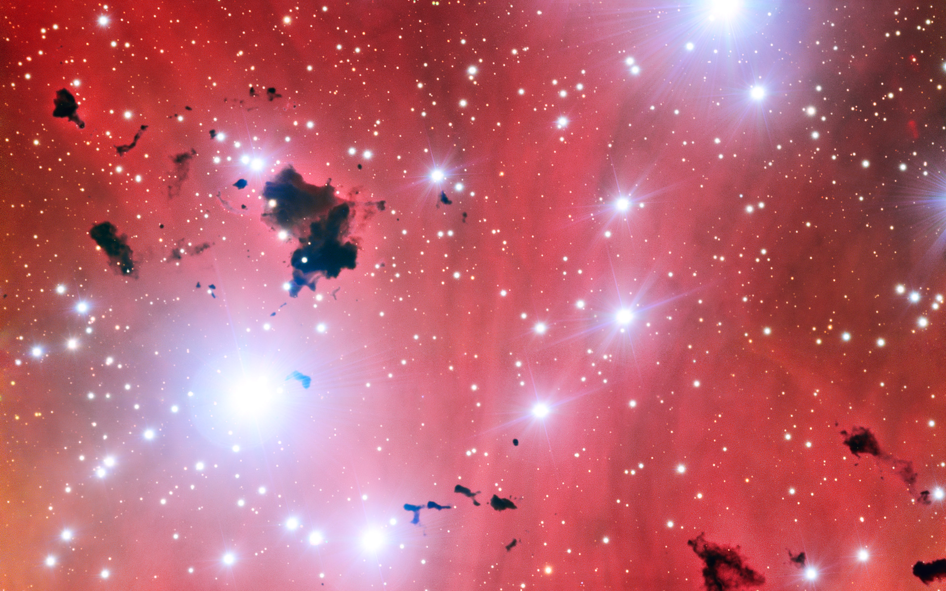 Stellar Nursery IC 2944 space wallpaper