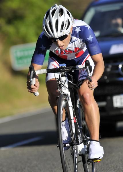 Shelley Evans (USA National Team) put in a good enough time to maintain second overall.