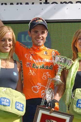 Samuel Sanchez (Euskaltel-Euskadi) a delighted stage winner.