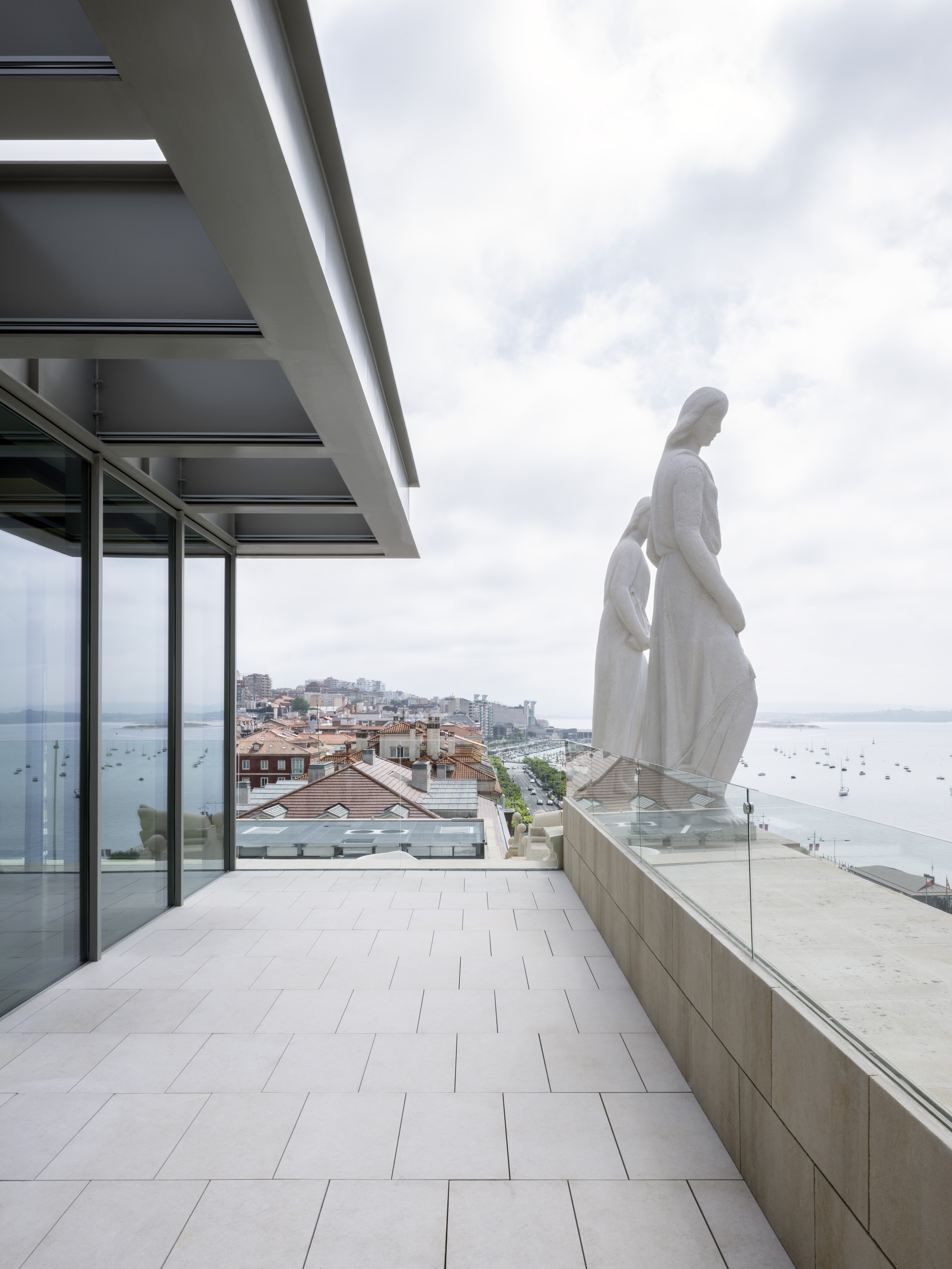 interior and view of Faro Santander new home, an existing historical building redesigned by Chipperfield Architects