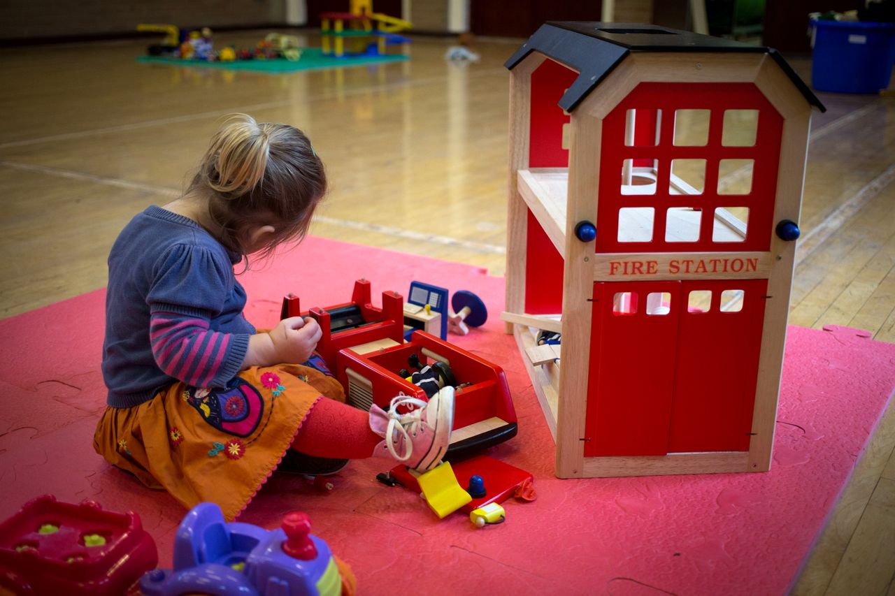 A child at day care.