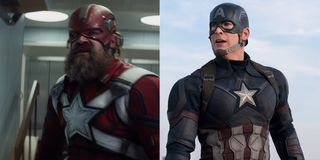 Red Guardian and Captain America side by side