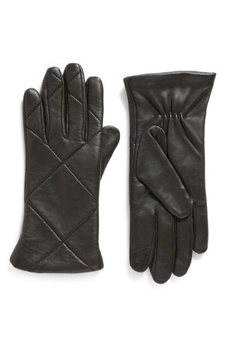 Quilted Leather Gloves