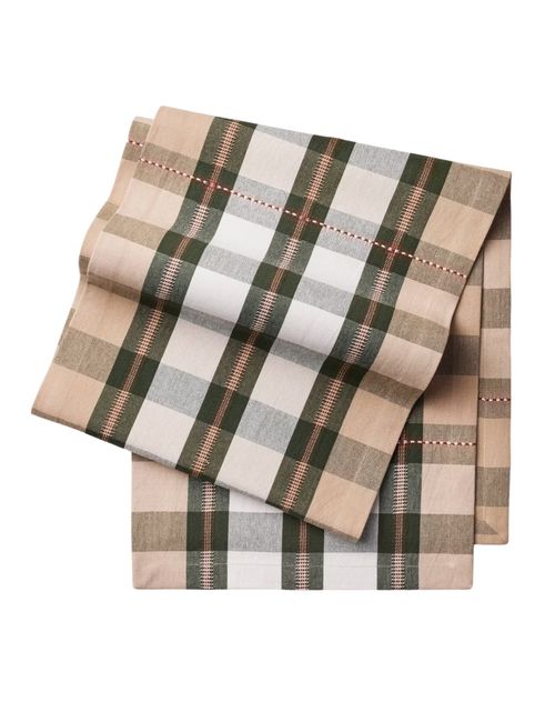 Table Runner Toffee/Green Plaid