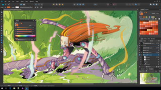 Man-Tsun’s Extreme Surfer demonstrates the professional colour control function in Affinity Designer for Windows.
