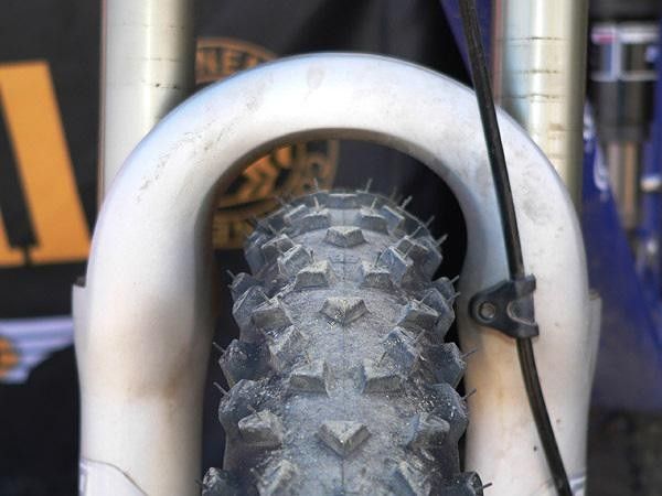 Continental measures the width of its tires at their widest point, but the new Mountain King 2.4 is still plenty wide.