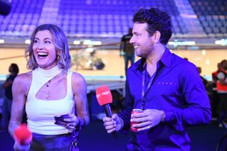 Orla Chennaoui and Adam Blythe at the UCI Track Champions League