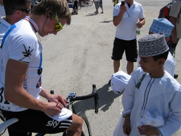 Edvald Boasson Hagen in the best young rider's jersey