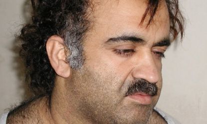 Accused September 11 plotter Khalid Sheikh Mohammed, pictured in 2003, will face a military trial in Guantanamo Bay.
