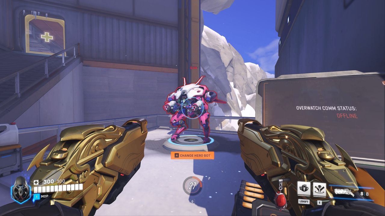 Character sizes in Overwatch