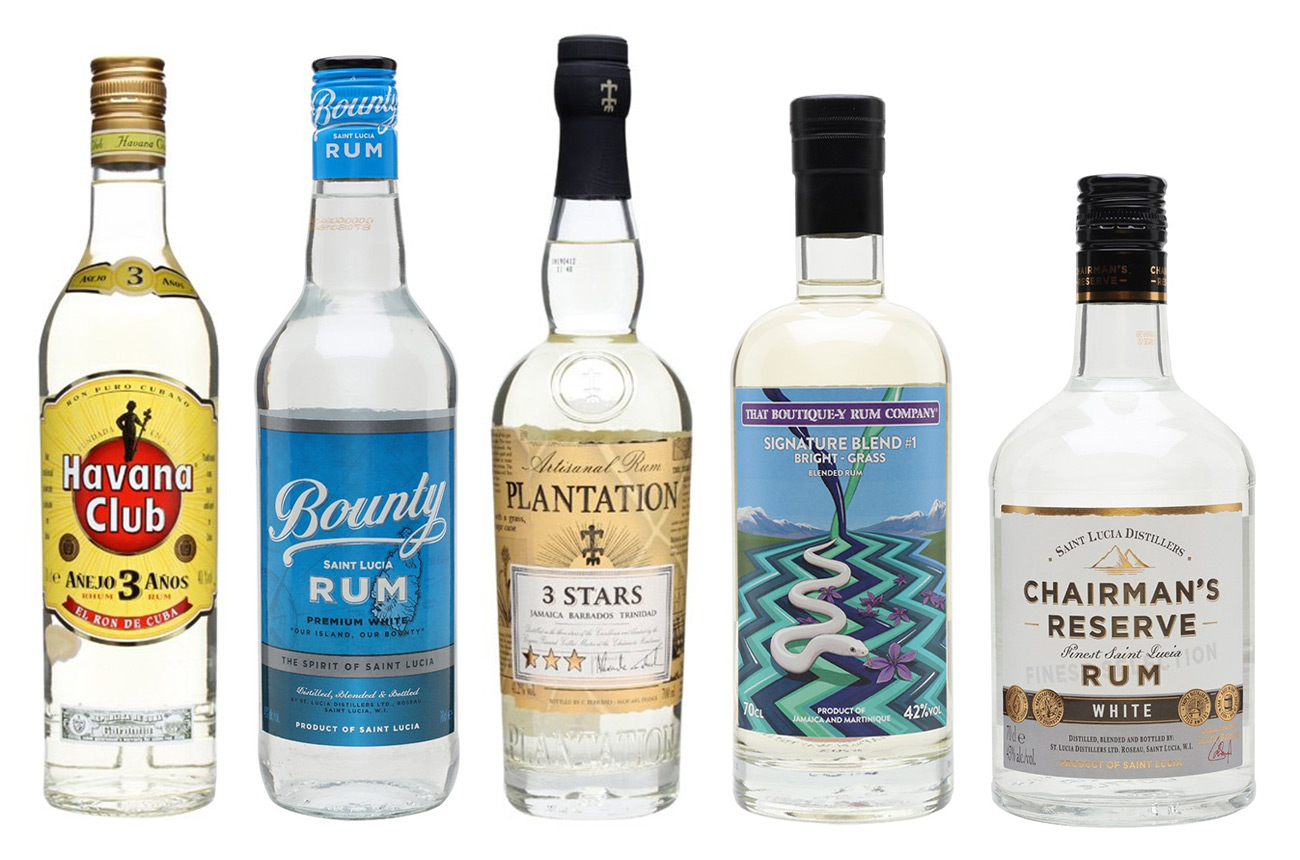 Best white rums for cocktails