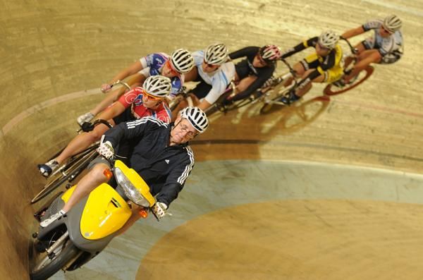 The keirin gets underway