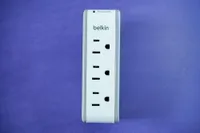 Best compact surge protector: Belkin 3-outlet Mini Surge Protector with USB Ports