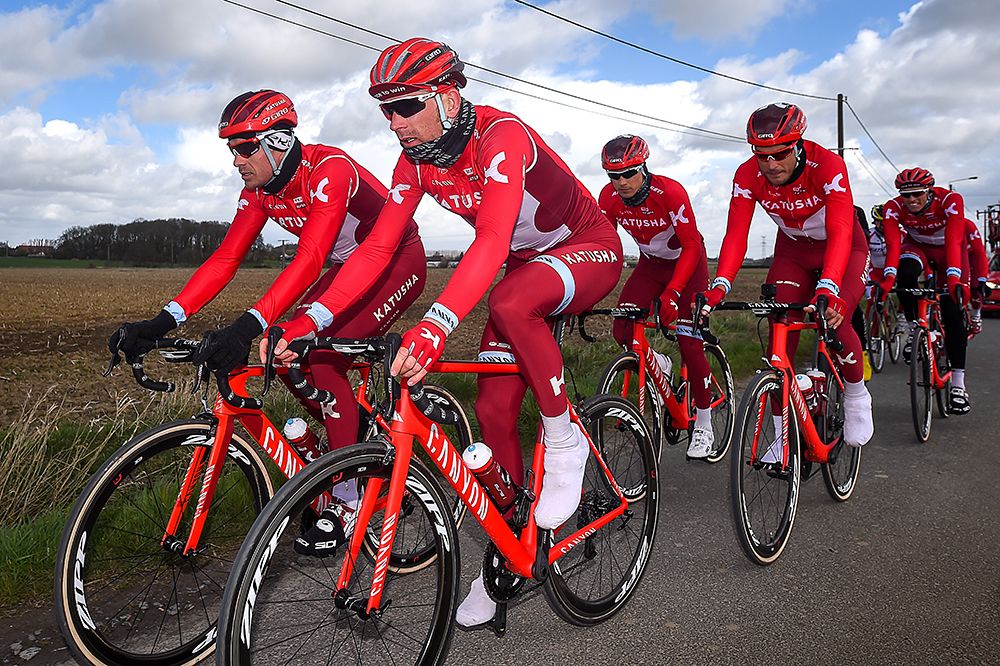 Katusha recons the Paris-Roubaix route