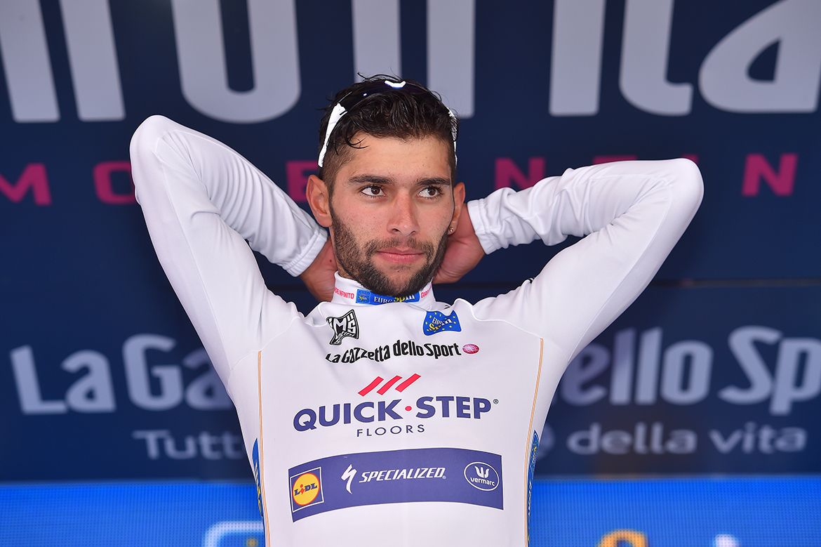 Fernando Gaviria sits atop the young riders classification after three stages at the Giro d'Italia.