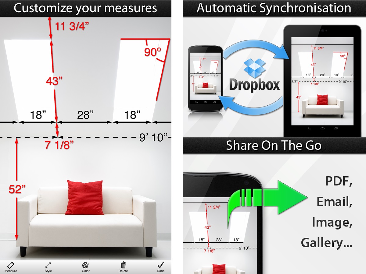 Photo Measures (Android, iOS: $6.99)