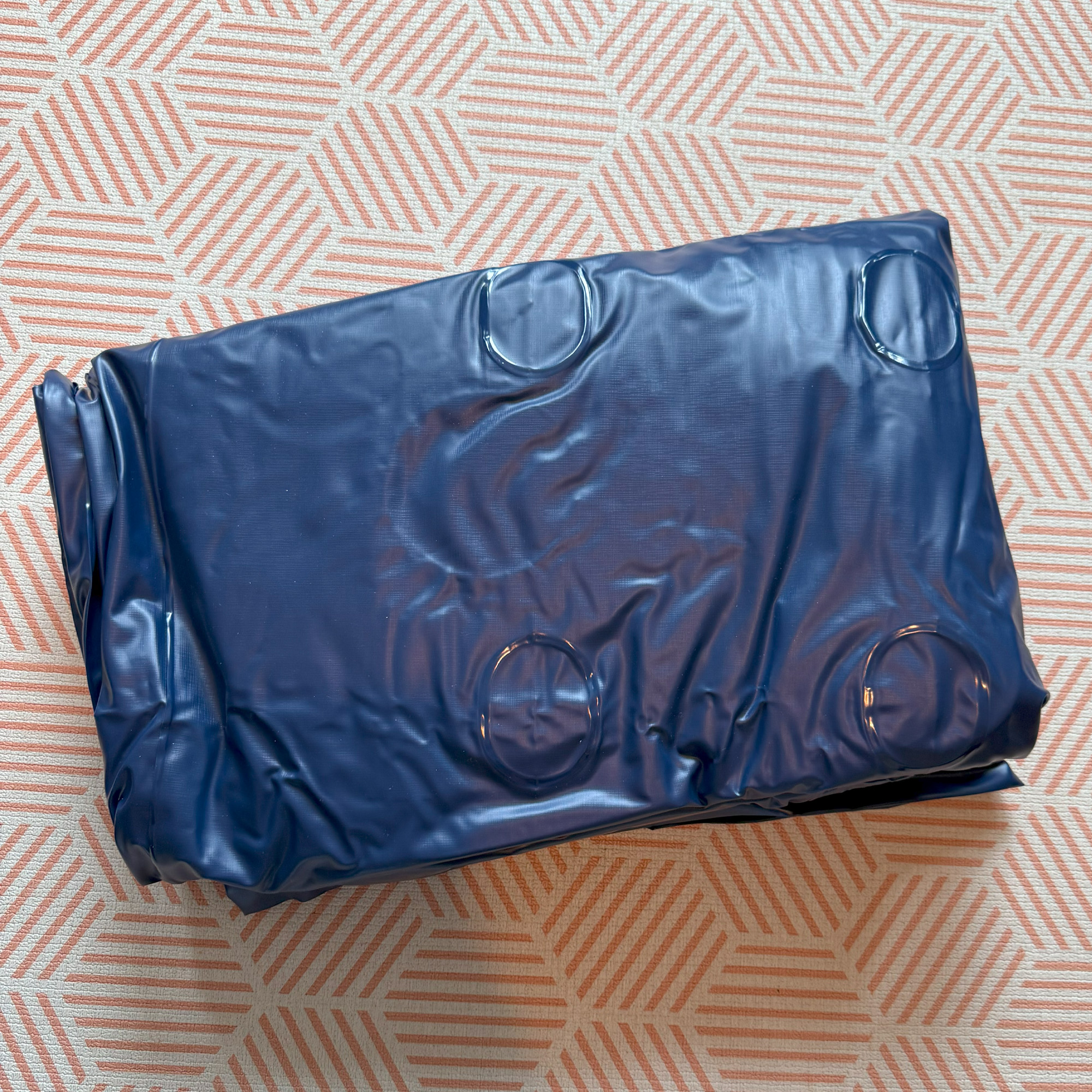 The Silentnight Deluxe Airbed with Built-in Foot Pump being tested