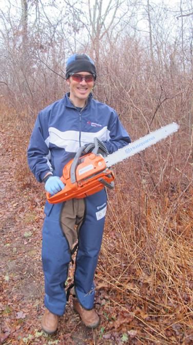 Takin' care of business - Mike Broderick goes sawing