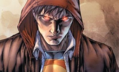The premiere issue of DC Comics' The Earth One series features a shaggy-haired, hoodie-clad Superman.