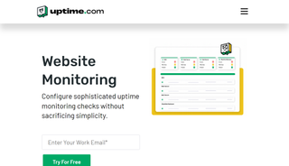 Uptime.com website screenshot