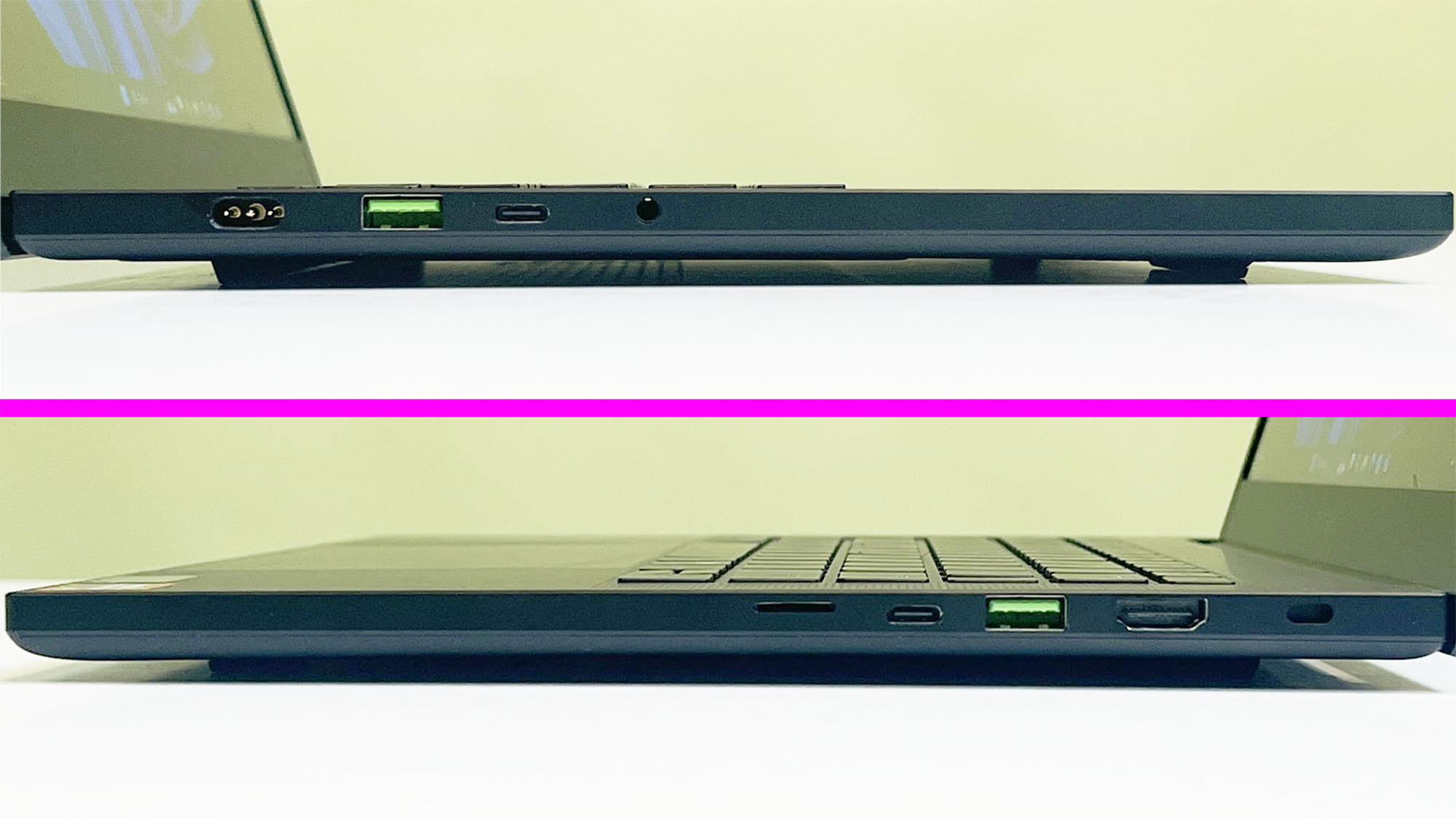 The ports on the Razer Blade 14 (2025)