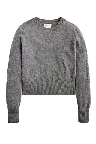 Cashmere Shrunken Crewneck Sweater