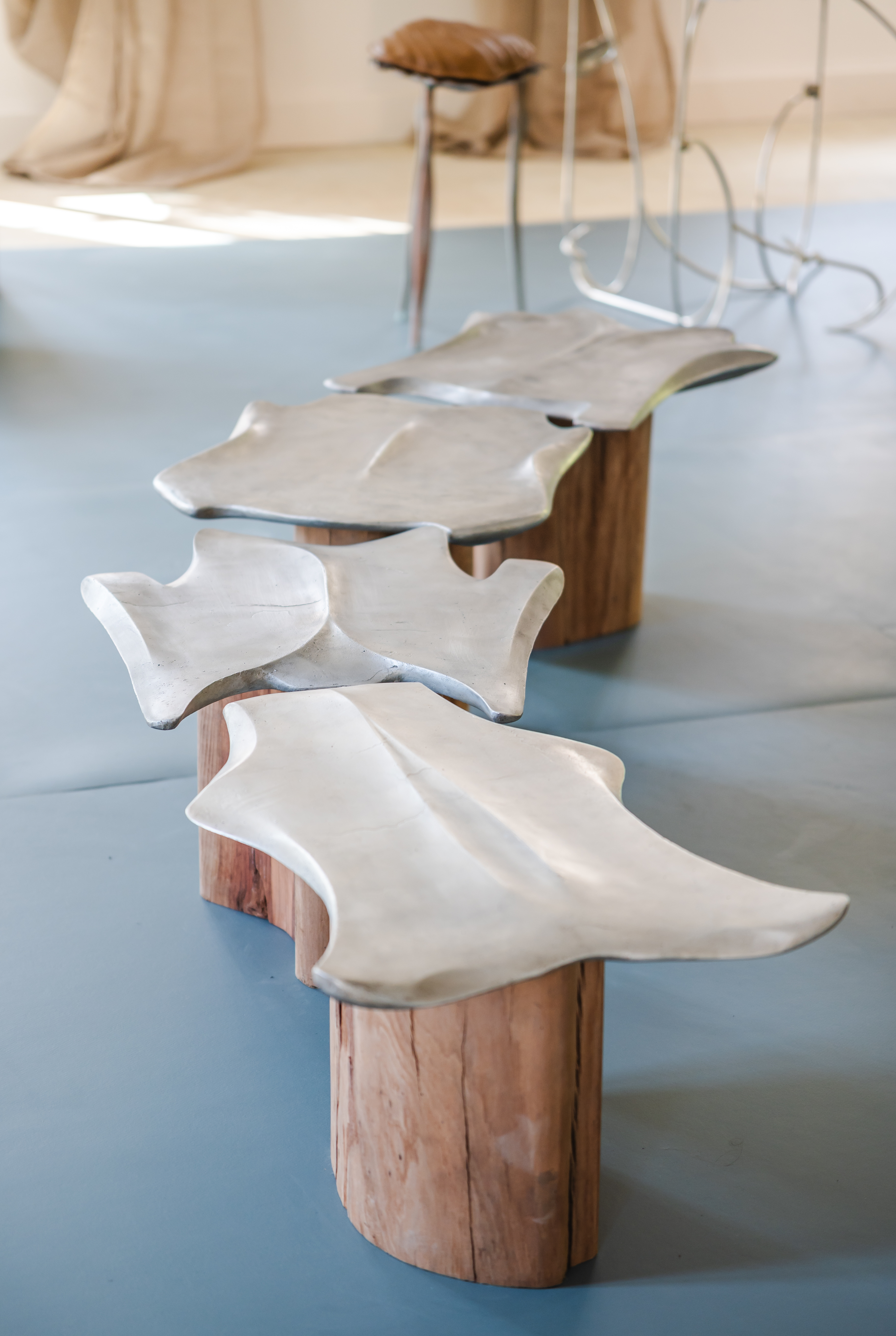 Furniture by Shaha Raphael inspired by seashells