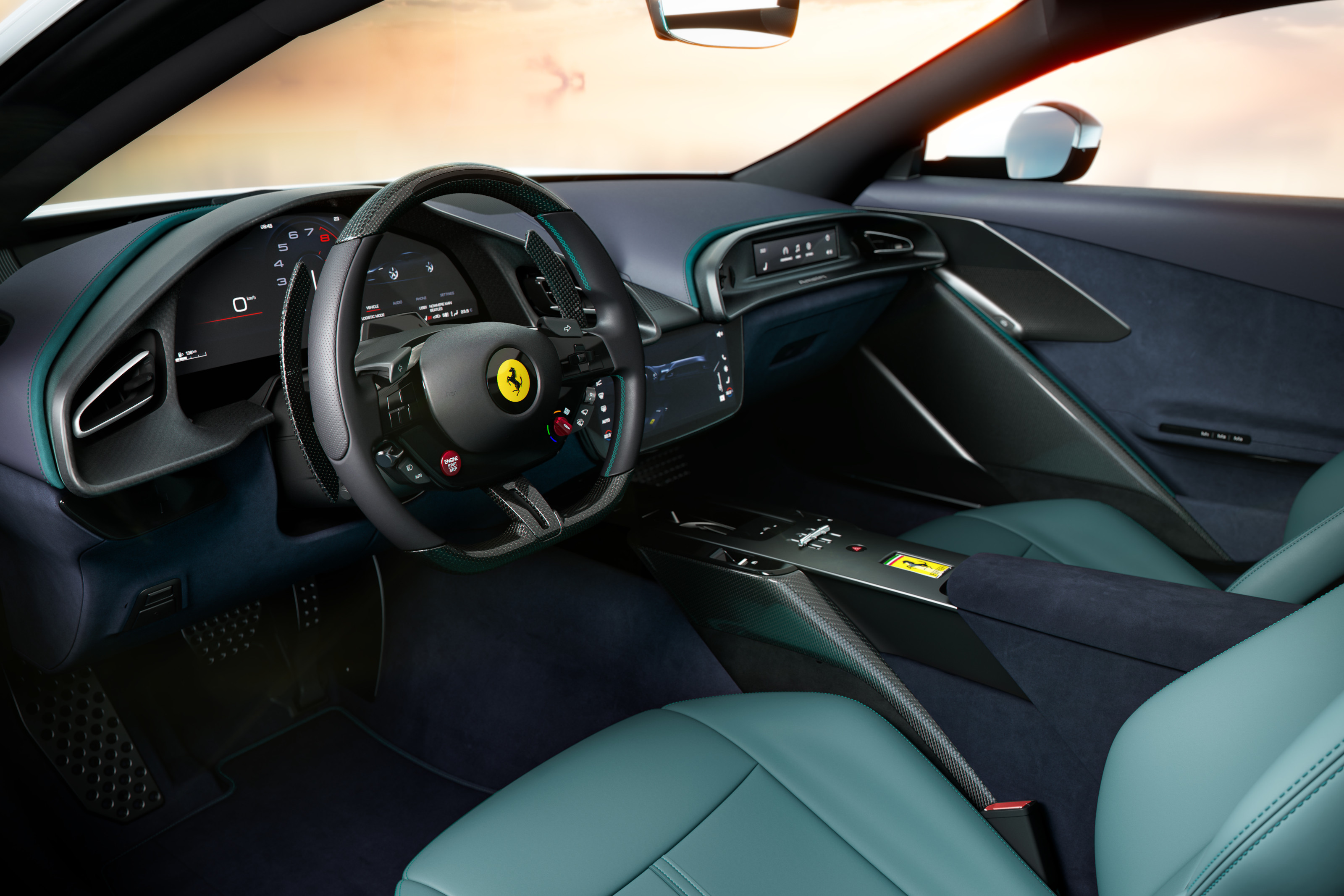 The interior of the Ferrari Amalfi