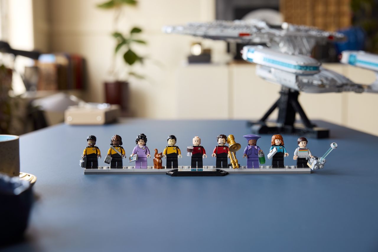 LEGO Star Trek set from multiple angles