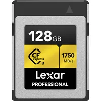 Lexar 128GB Professional CFexpress Type B Card GOLD Series Lexar 128GB Professional CFexpress Type B Card GOLD Series