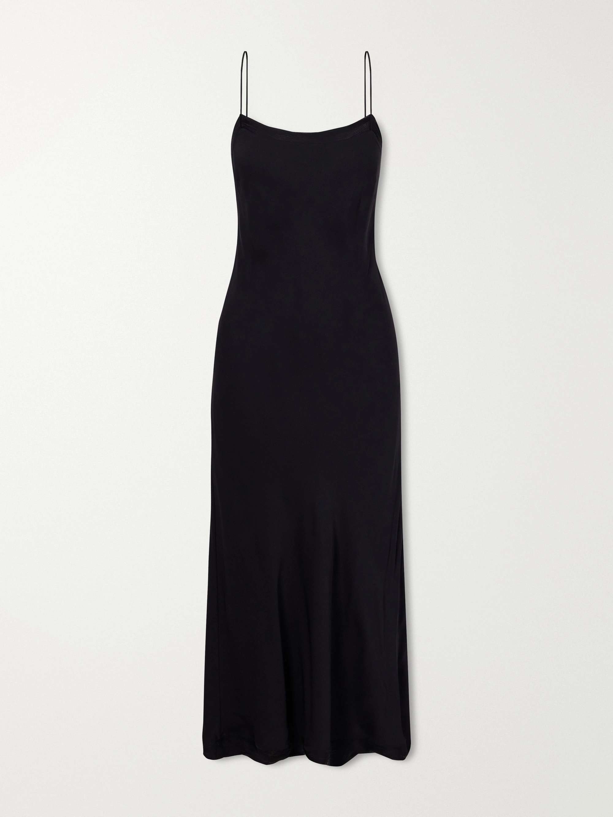 Silk-Satin Slip Dress