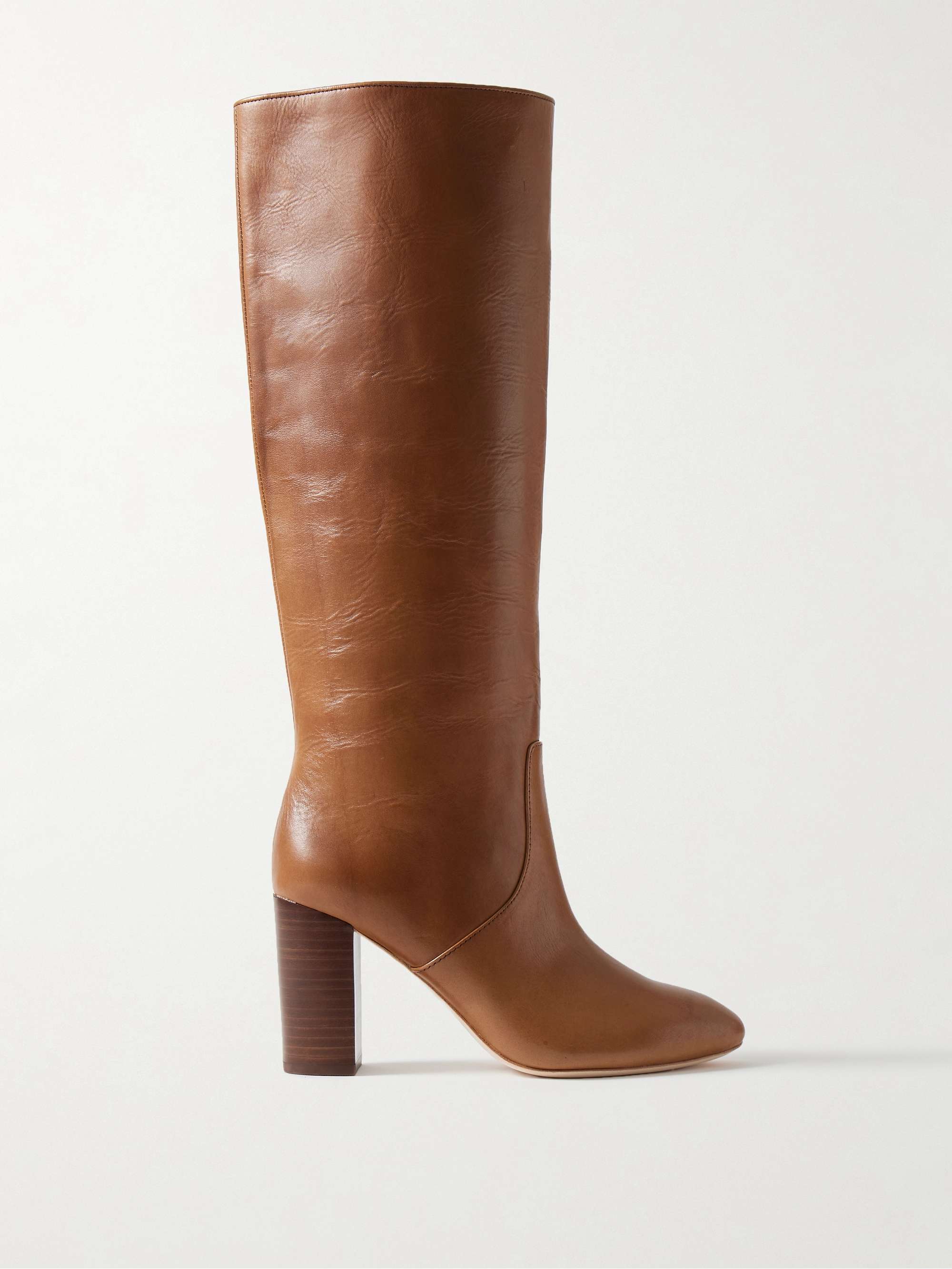 Goldy Leather Knee Boots