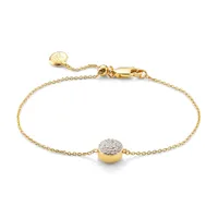 Fiji Button Bracelet 18ct Gold Plated Vermeil - was £275, now £192.50