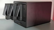 TheUGREEN NASync DXP4800 Plus on a desk