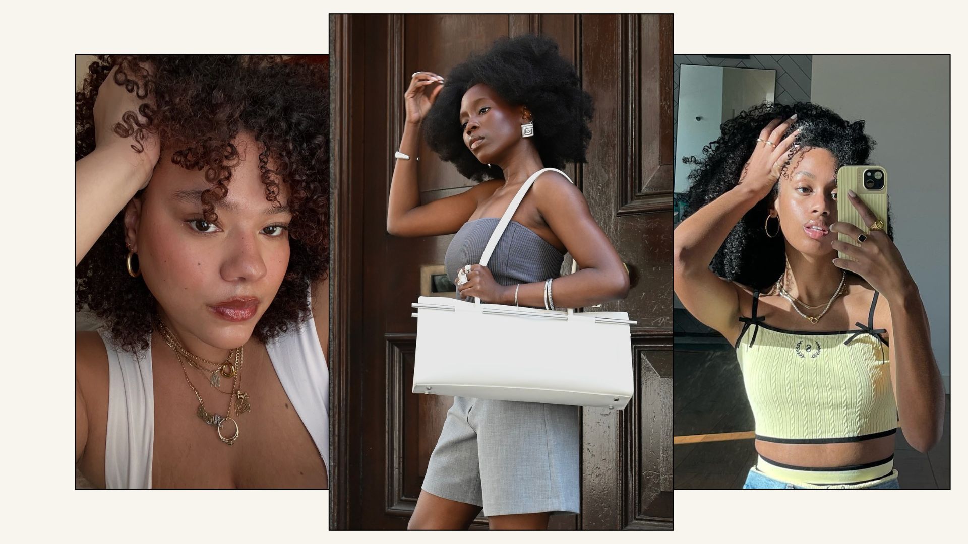 Collage of women with different curl types