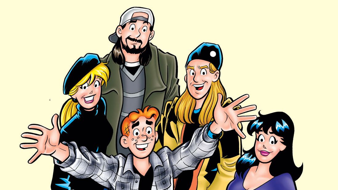 Jay, Silent Bob, Archie, Betty and Veronica.