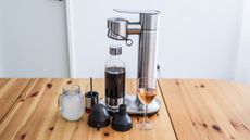 Breville the InFizz Fusion sparkling beverage maker in Brushed Steel