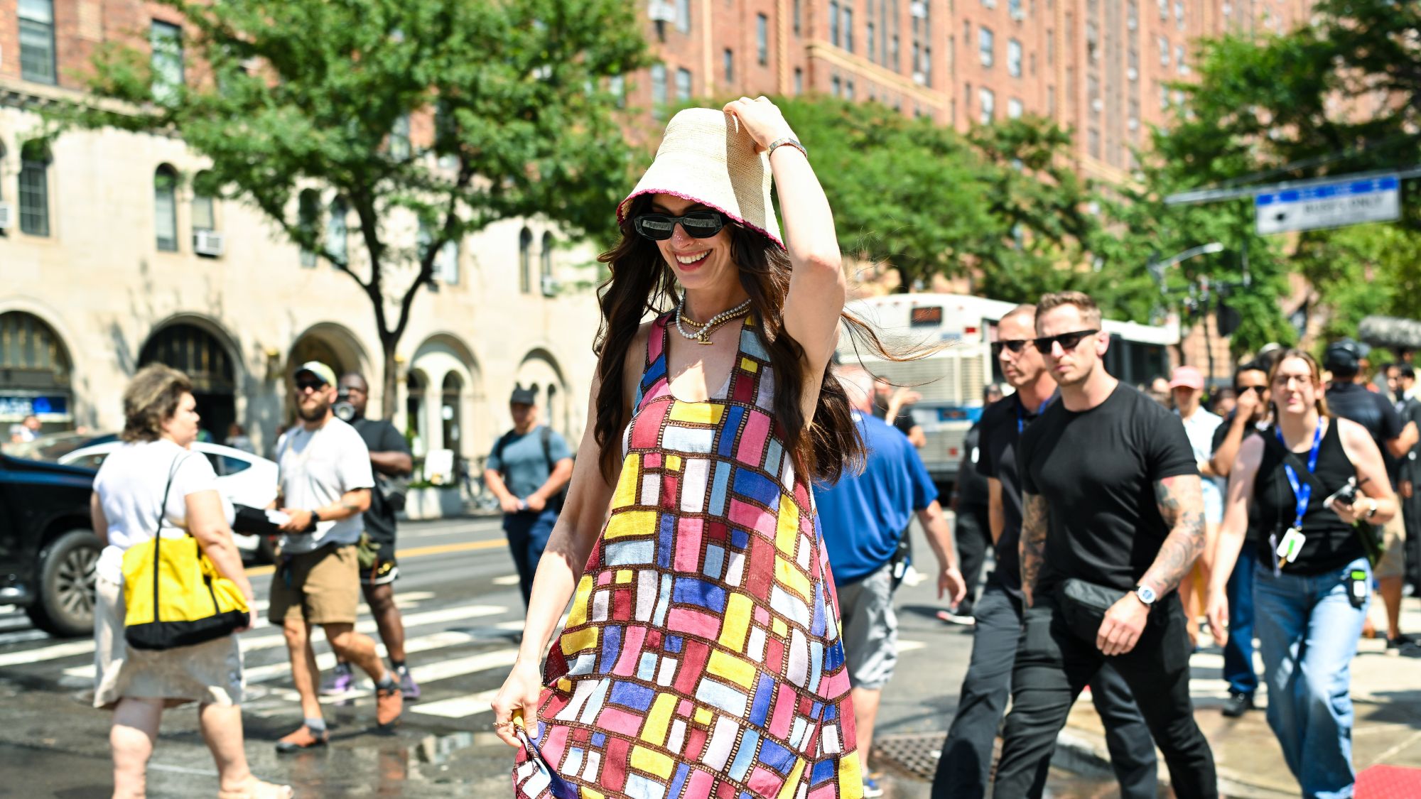 Anne Hathaway films 'The Devil Wears Prada 2' in New York City