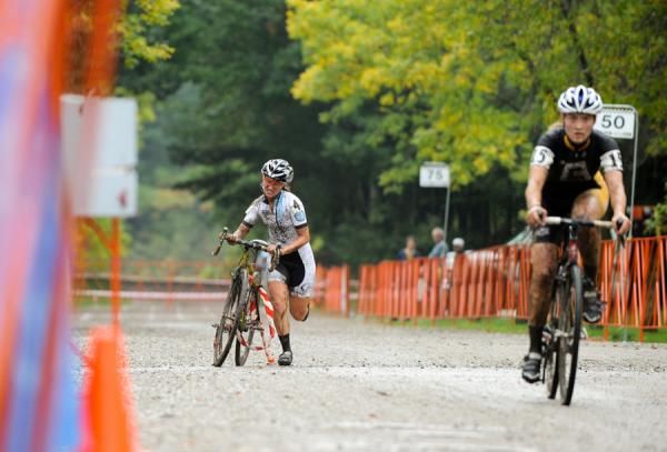 Dombroski buried herself to finish eighth.