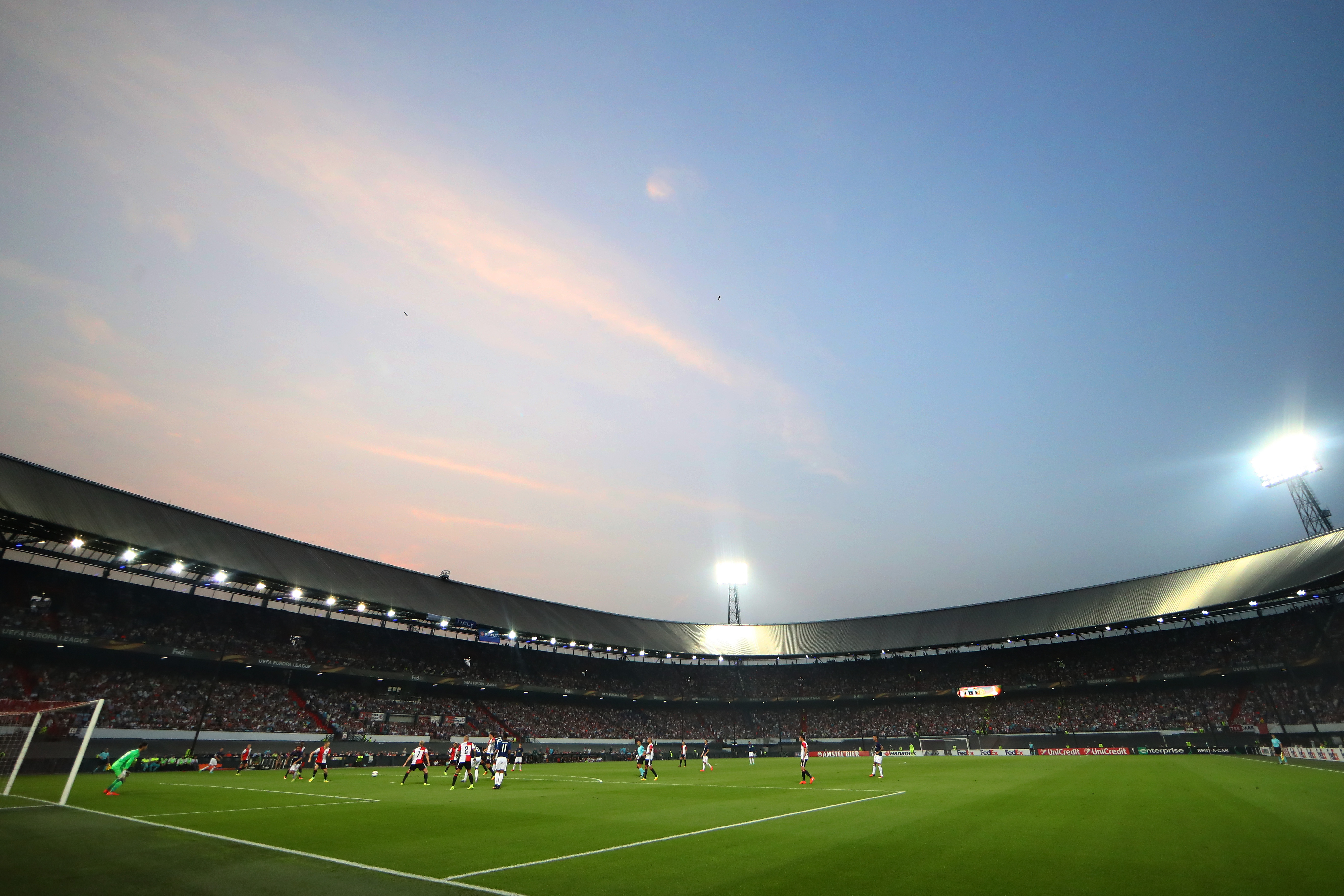 General view of Feyenoord's De Kuip stadium during a game against Manchester United in September 2016.