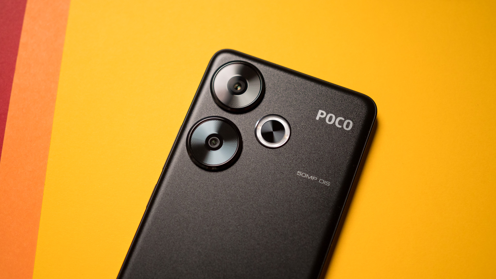 Camera modules on the back of the POCO F6