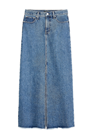 J.Crew Classic Denim Maxi Skirt (Was $148) 