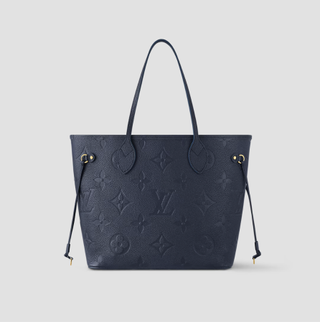 The Neverfull Louis Vuitton tote in navy leather as part of the Nautical collection