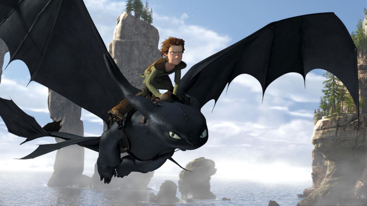 Hiccup and Toothless in How to Train Your Dragon