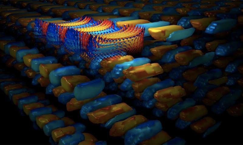 A three-dimensional simulation reveals the supercrystals&#039; structure.